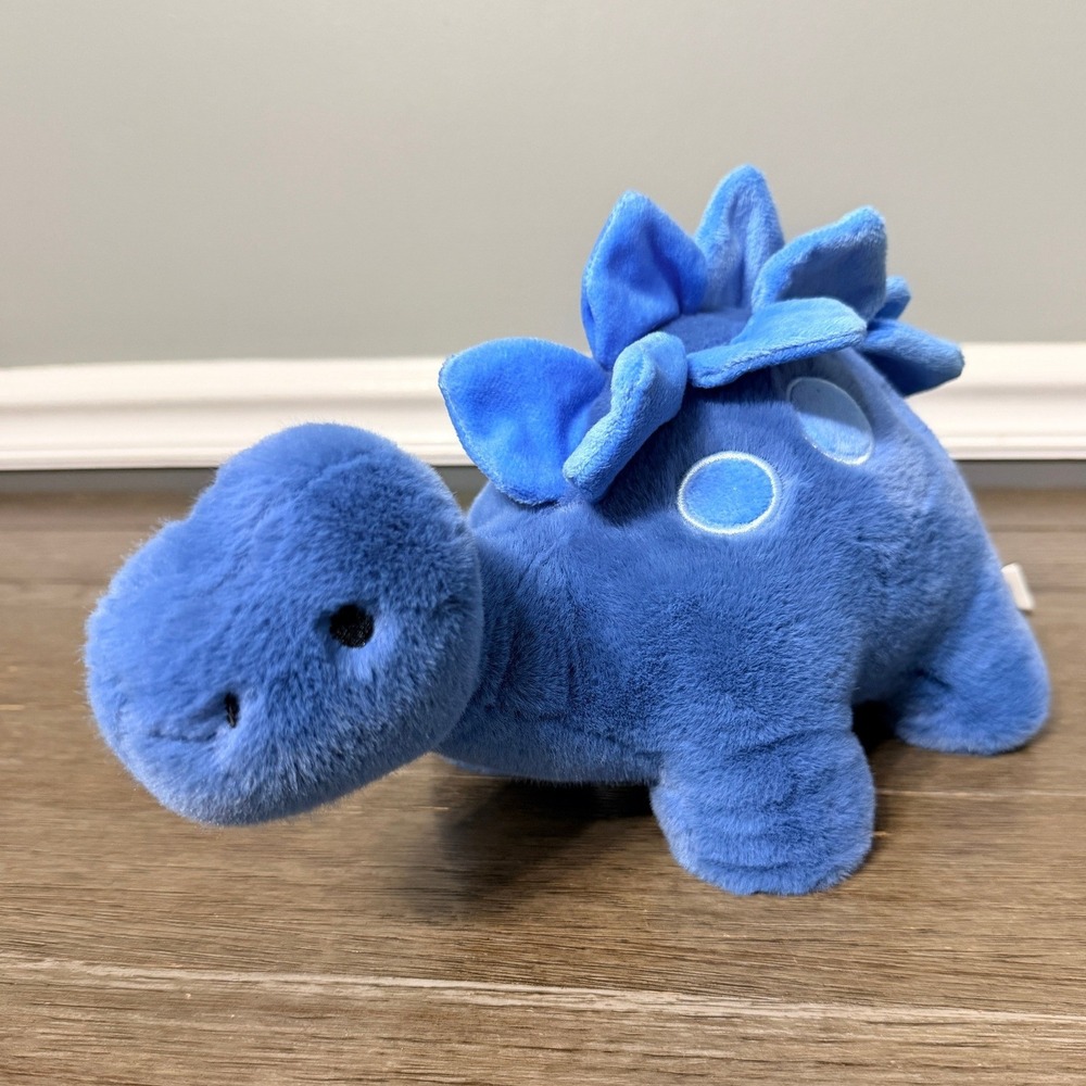 Blue Stegosaurus Dinosaur Weighted‎ Plush Stuffed Animal Toy Toy